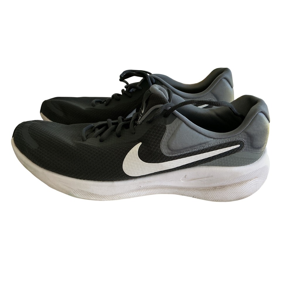 Nike Revolution 6 Next Nature Mens Black Grey Running Shoes DC3728-003  Size 14